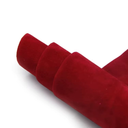 Piele intoarsa si catifea - Coala catifea ~20x30cm rosu