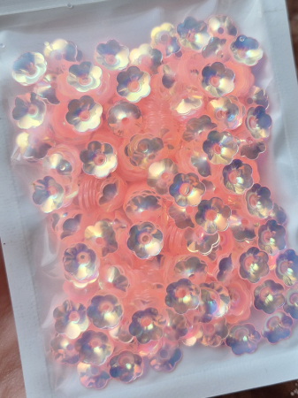 Roz - Paiete floare cupa 8mm roz JG