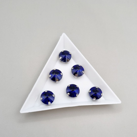 Strasuri Rotunde si Ovale - Stras 10mm rotund safir