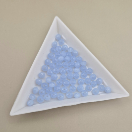 Margele - Margele 3x4mm fatetate bleu pal