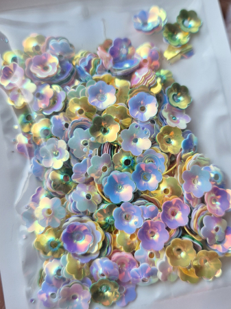 Mov/ violet - Paiete floare cupa 8mm mix AB