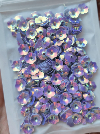 Mov/ violet - Paiete floare cupa 8mm violet AB