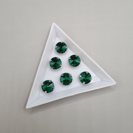 Strasuri Rotunde si Ovale - Stras rotund 10mm smarald