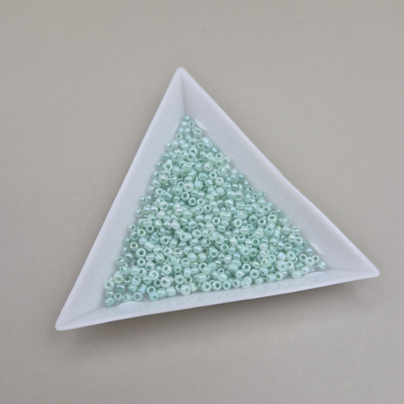 Albastru - Margele nisip albastru menta ~2mm