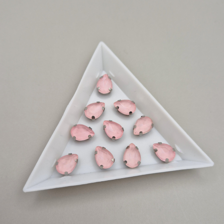 Strasuri - culori speciale - toate formele - Stras Lacrima 7x10mm Roz deschis jelly