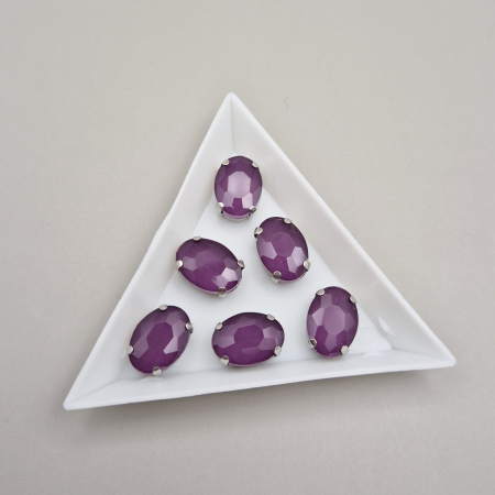 Strasuri - culori speciale - toate formele - Stras Oval 10x14mm Ametist jelly