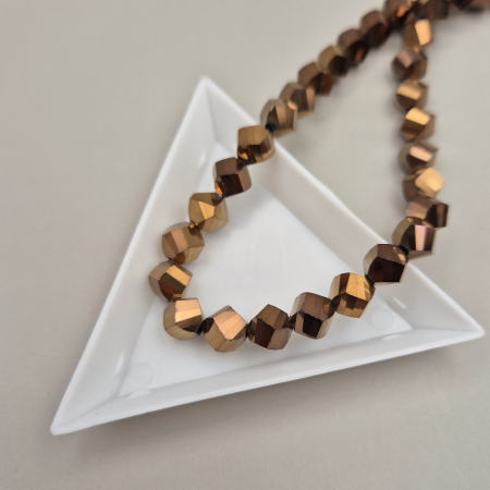 Alte forme - Margele fatetate 8mm bronz