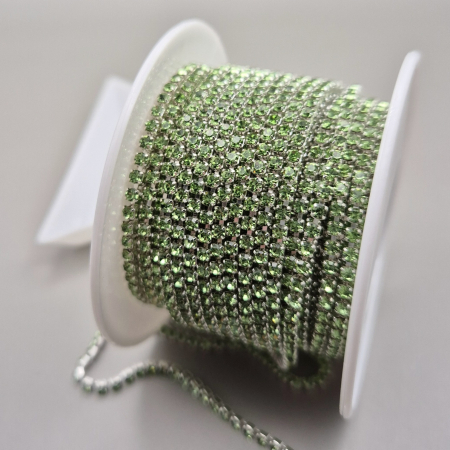 Toate Produsele - Lant strasuri peridot 2mm/2.5mm