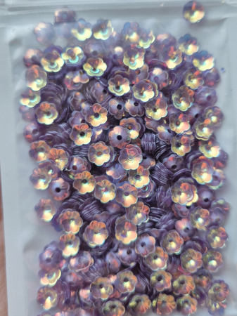 Mov/ violet - Paiete floare cupa 6mm mov AB