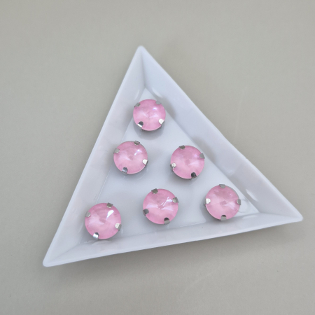 Roz - Stras 10mm rotund roz deschis jelly