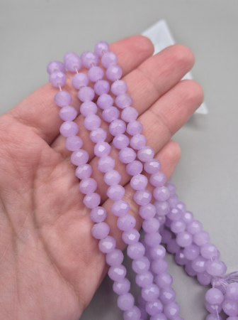 Mov/ violet - Margele fatetate 6x4mm violet