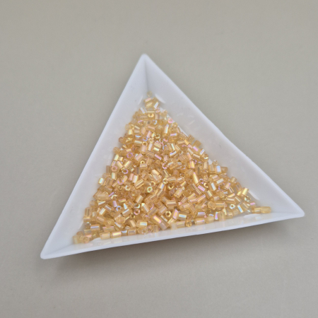 Ivoire - Margele nisip amber AB ~4mm