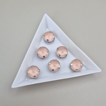 Strasuri - culori speciale - toate formele - Stras 10mm rotund light peach jelly