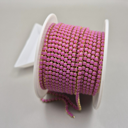 Mov/ violet - Lant strasuri acril mov strugure 2mm