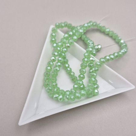 Margele - Margele fatetate 3x4mm verde deschis AB