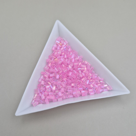 Margele - Margele nisip roz bombon AB ~3-4mm
