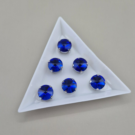 Strasuri sticla si rasina - Stras 10mm safir