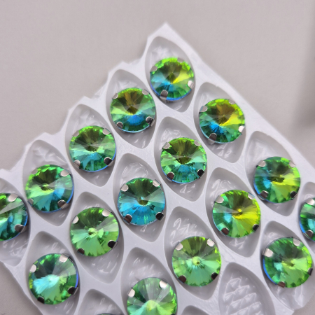 Strasuri Rotunde si Ovale - Stras rotund 10mm fruit green RB