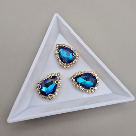 Strasuri Lacrima - Stras 10x14mm lacrima montana RB - baza aurie