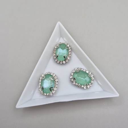 Strasuri Rotunde si Ovale - Stras oval peridot jelly 10x14mm