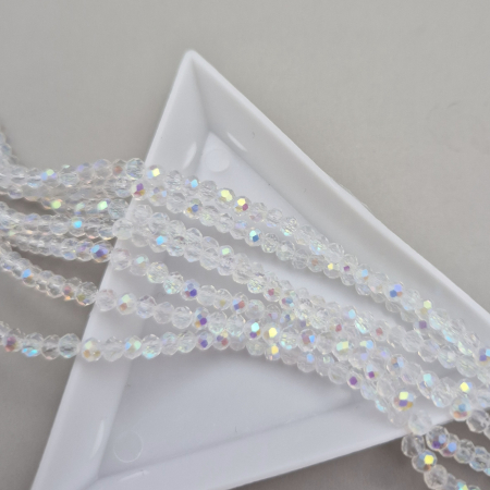 Margele fatetate 2x3mm clear AB [1]