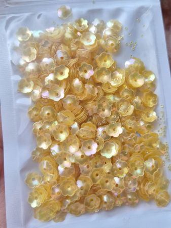 Paiete Floare - Paiete floare cupa 6mm topaz AB