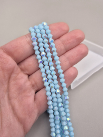 Margele - Margele biconice 4mm bleu AB