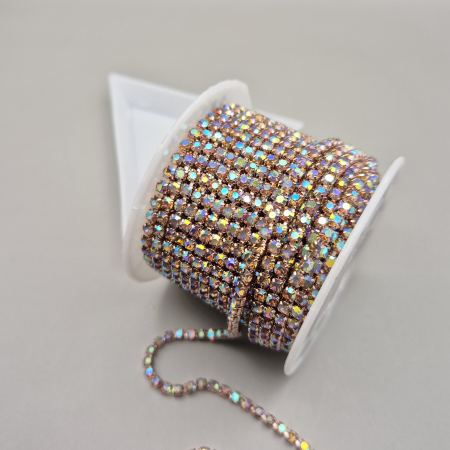 Toate Produsele - Lant strasuri Light topaz AB 2.8mm