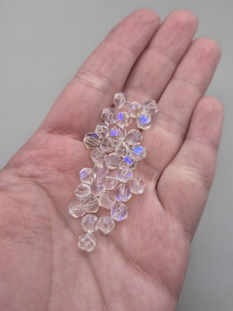 Margele fatetate 6mm clear AB [1]