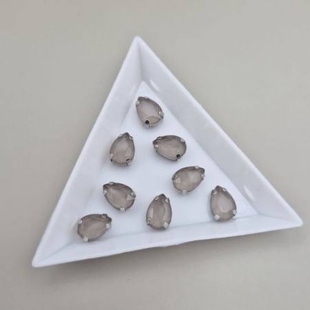 Strasuri in montura - Stras 7x10mm lacrima lt peach jelly