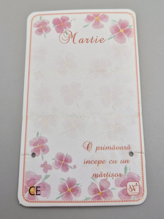 Martisor 2025 - Cartonase martisor 9x5.5cm - set 20 buc