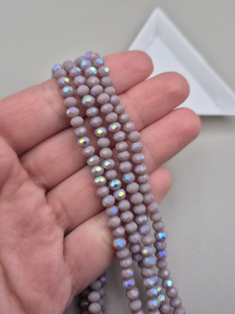 Mov/ violet - Margele fatetate 3x4mm mov AB