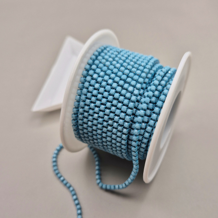 Albastru - Lant strasuri bleu portelan 2.5mm