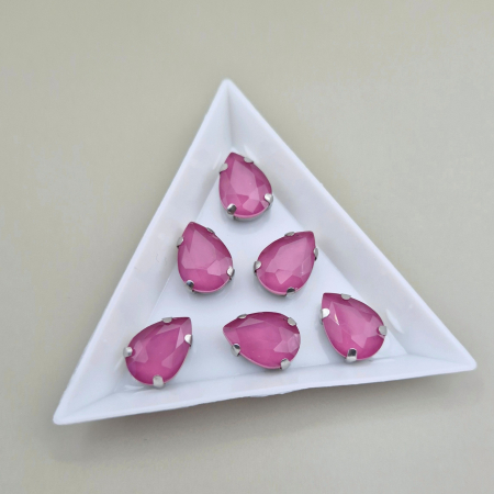 Mov/ violet - Stras 10x14mm lacrima Roz pruna jelly