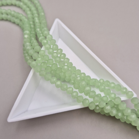 Margele - Margele fatetate 3x4mm verde