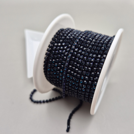 Albastru - Lant strasuri turcoaz 2mm