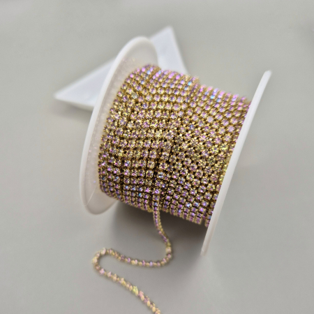 Mov/ violet - Lant strasuri vitrail light 2mm