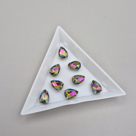 Strasuri Lacrima - Stras lacrima 7x10mm multicolor