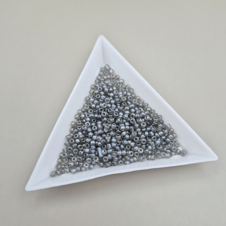 Margele - Margele nisip gri movuliu ~2mm