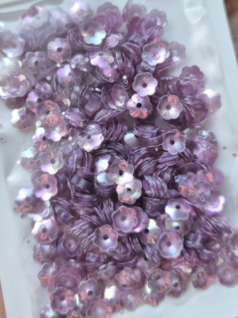 Mov/ violet - Paiete floare cupa 6mm mov AB
