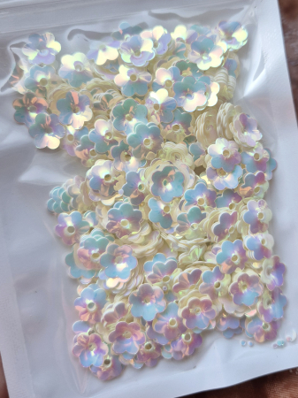 Ivoire - Paiete floare cupa 8mm milky white JG 2