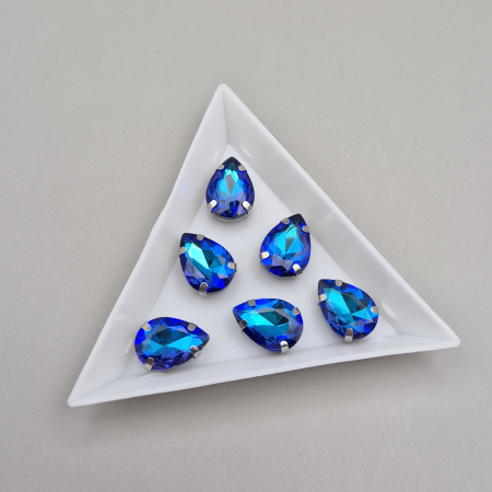 Strasuri - culori speciale - toate formele - Stras lacrima 10x14mm Safir RB