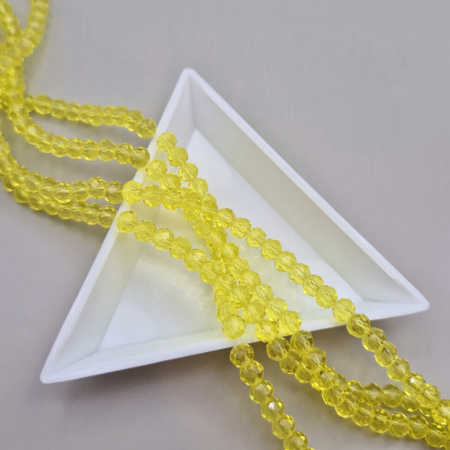 Margele - Margele fatetate 3x4mm citrine transp