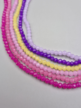 Mov/ violet - Mix margele fatetate - 6 seturi ~720 buc