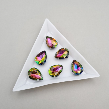 Produse noi/ din nou in stoc - Stras 10x14mm lacrima multicolor