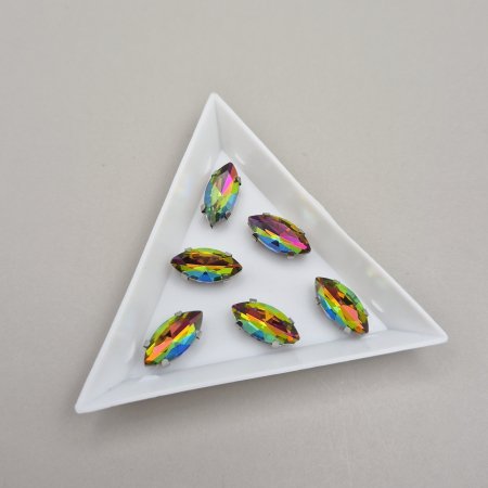 Roz - Stras Frunza 7x15mm Flame RB