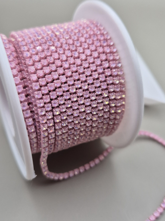 Lant strasuri 2mm light rose opal [1]