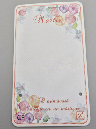 Martisor 2025 - Cartonase martisor 9x5.5cm - set 20 buc