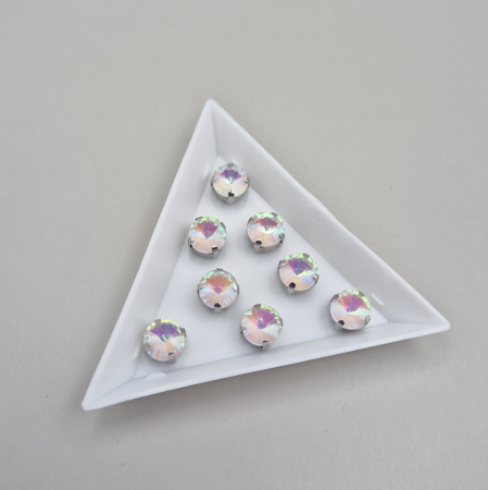 Strasuri Rotunde si Ovale - Stras rotund 8mm alb AB