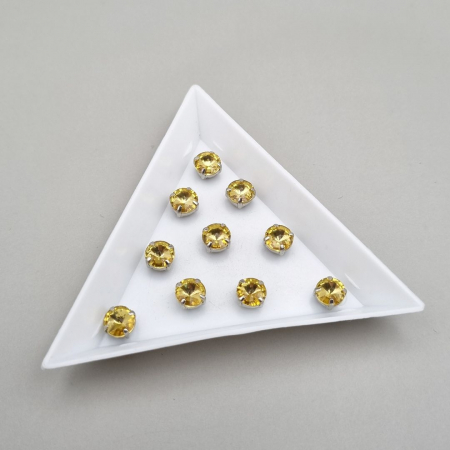 Strasuri Rotunde si Ovale - Stras rotund 6mm topaz